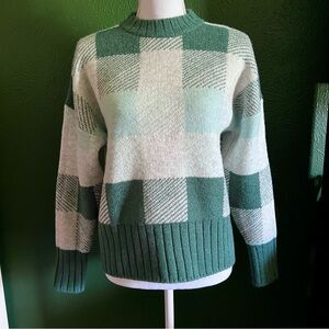 Green Plaid Sweater